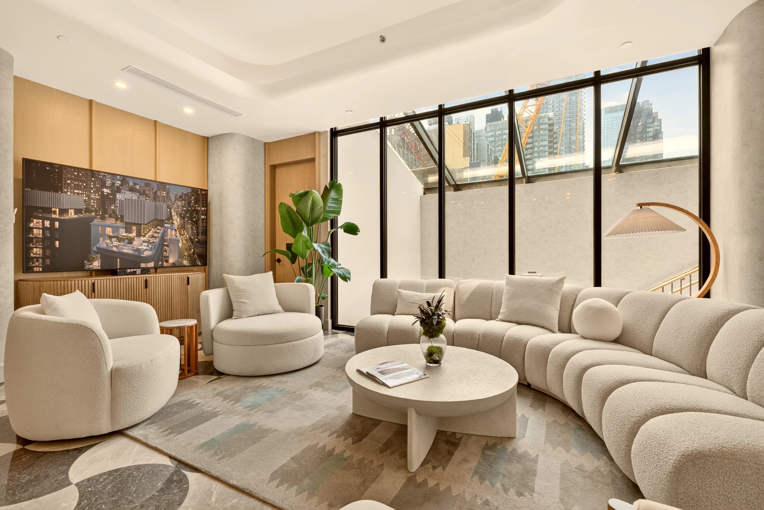 Alquileres de lujo en Manhattan, Nueva York — interior con vistas premium