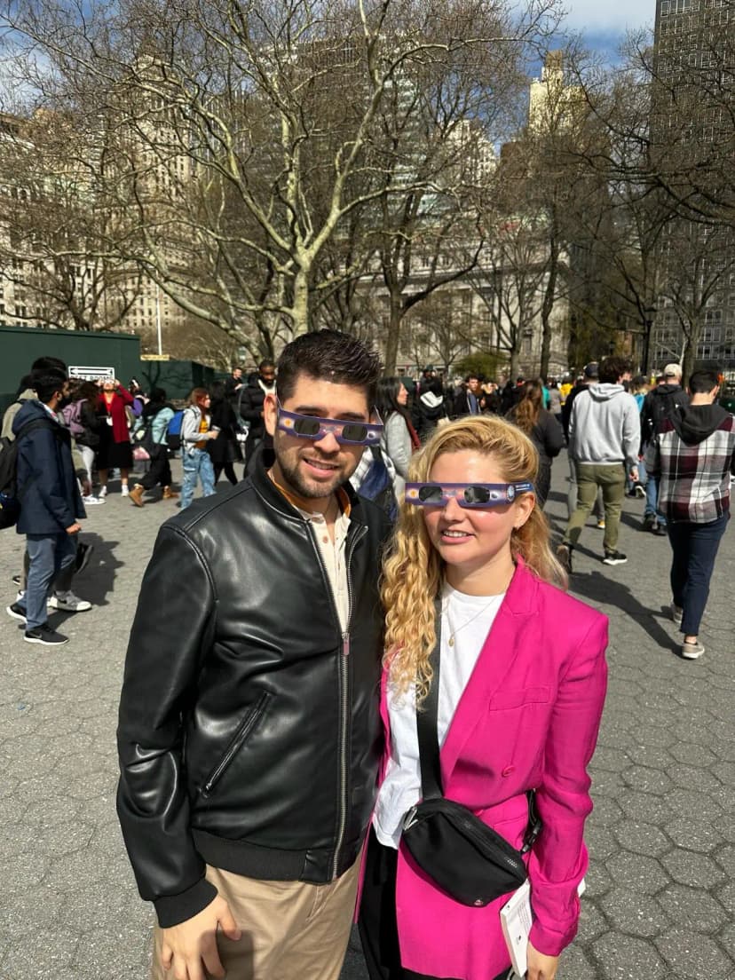 Eduardo y Fernanda en Nueva York